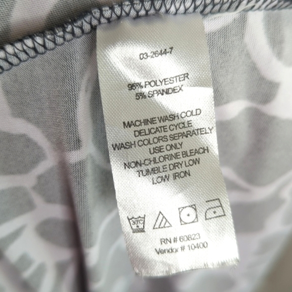 Chadwicks Black and White Sleeveless Floral Midi Dress 1X - Picture 9 of 10